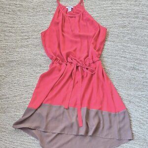 Bar III Dress keyhole halterneck high/lo dress